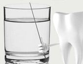 fluoridated water for strong teeth